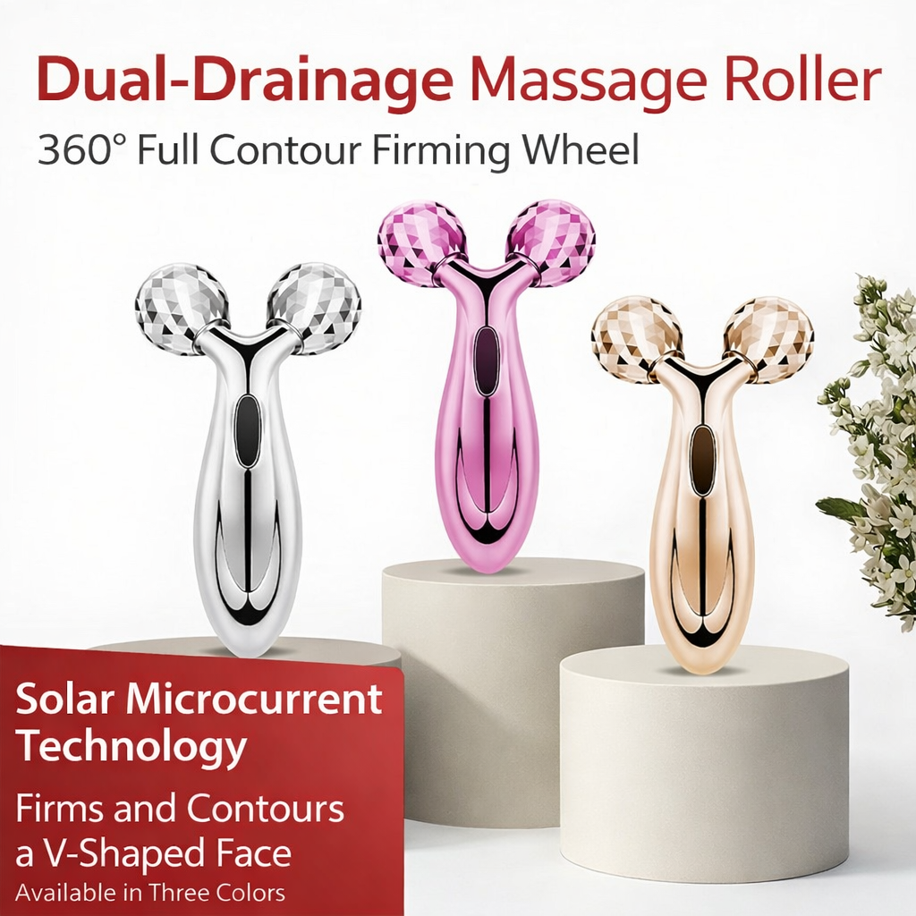 3D Zinc Alloy Facial Massager