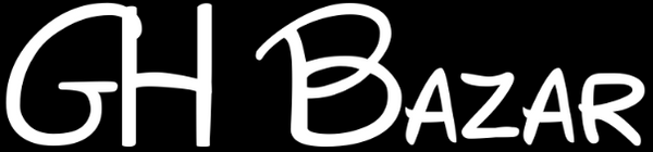 White 'GH Bazar' text